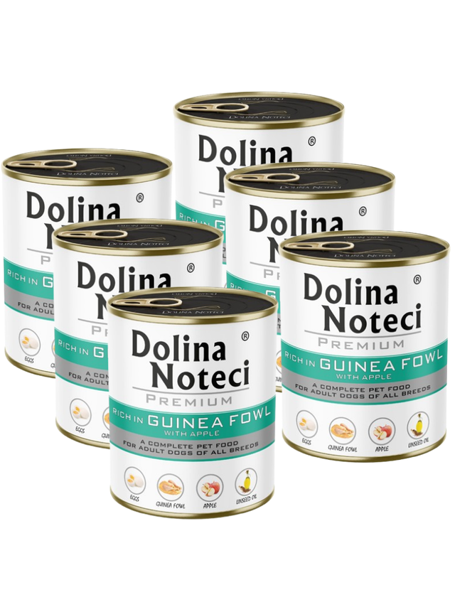 Dolina Noteci PREMIUM bogata w perliczkę z jabłkiem 6x800g