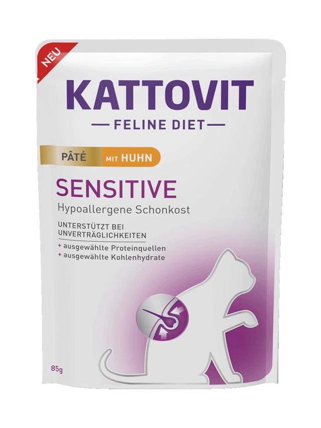 Kattovit Sensitive Pate kurczak 85g saszetka