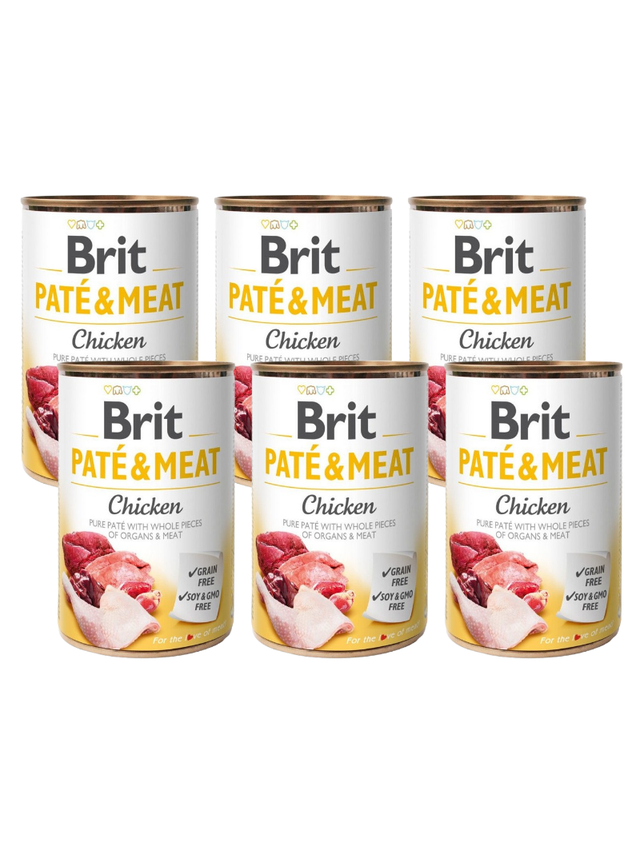 BRIT PATE & MEAT CHICKEN 6x400g