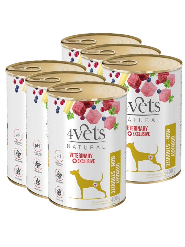 4Vets Dog Urinary Non-struvite 6x400g