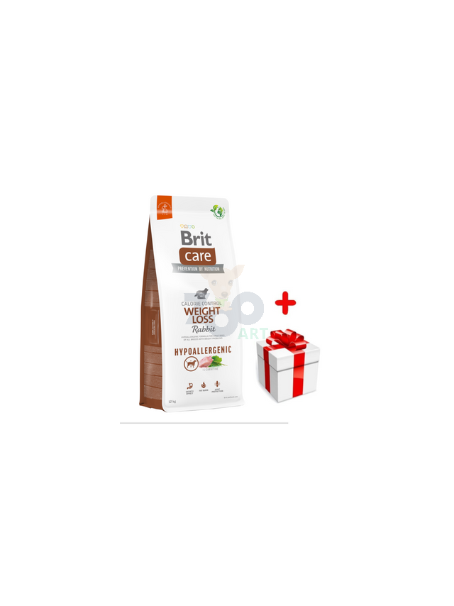 BRIT CARE Dog Hypoallergenic  Weight Loss Rabbit 12kg + niespodzianka dla psa GRATIS!