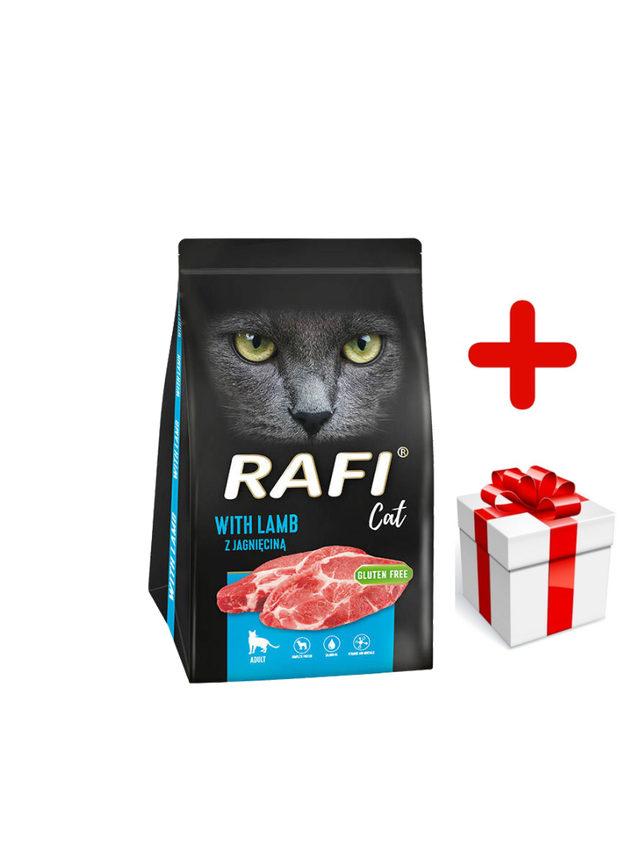 DOLINA NOTECI Rafi Cat karma sucha dla kota z jagnięciną 1,5kg + niespodzianka dla kota GRATIS!
