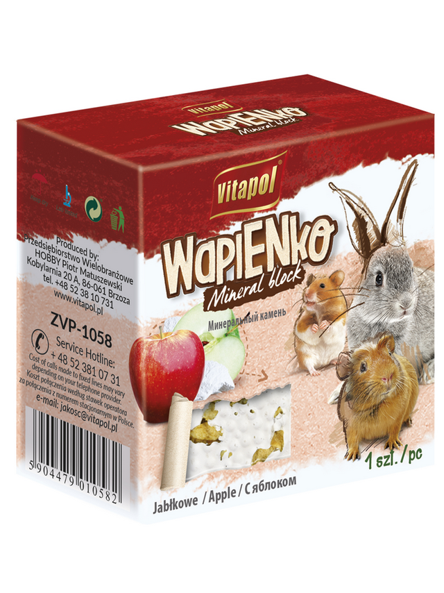 VITAPOL Wapienko dla gryzoni jabłkowe 40g