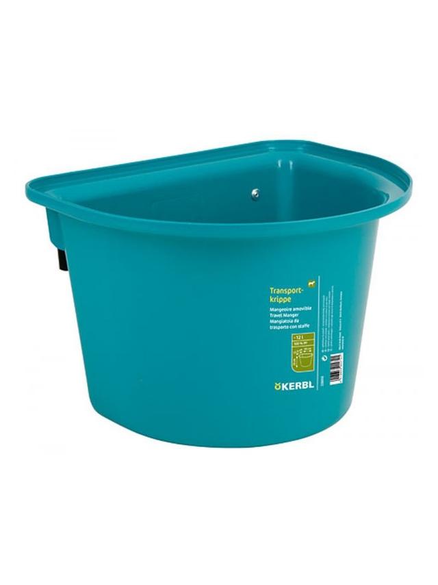 KERBL Pojemnik na paszę z zawiesiem, 12 l, aquamarine