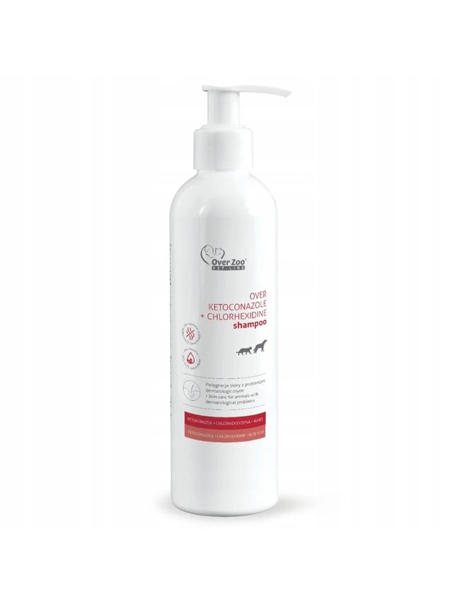 OVER ZOO Vet line - Szampon z ketokonazolem chlorheksydyną 250ml