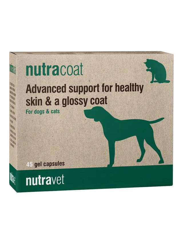 NUTRAVET Nutracoat for dogs & cats 45kaps -wsparcie dla zdrowej skóry i błyszczącej sierści