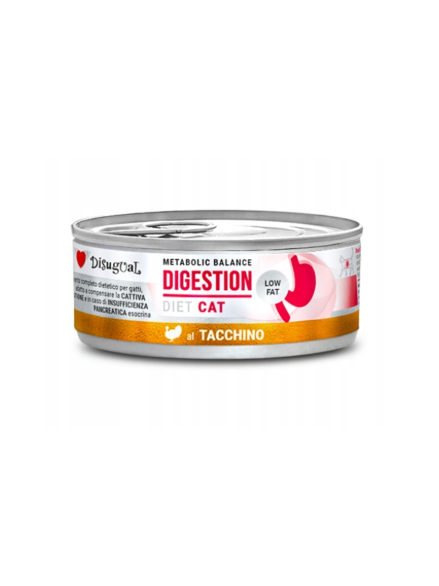 Disugual Karma mokra dla kota Weterynaryjna DIGESTION Indyk (dorosły) 80g