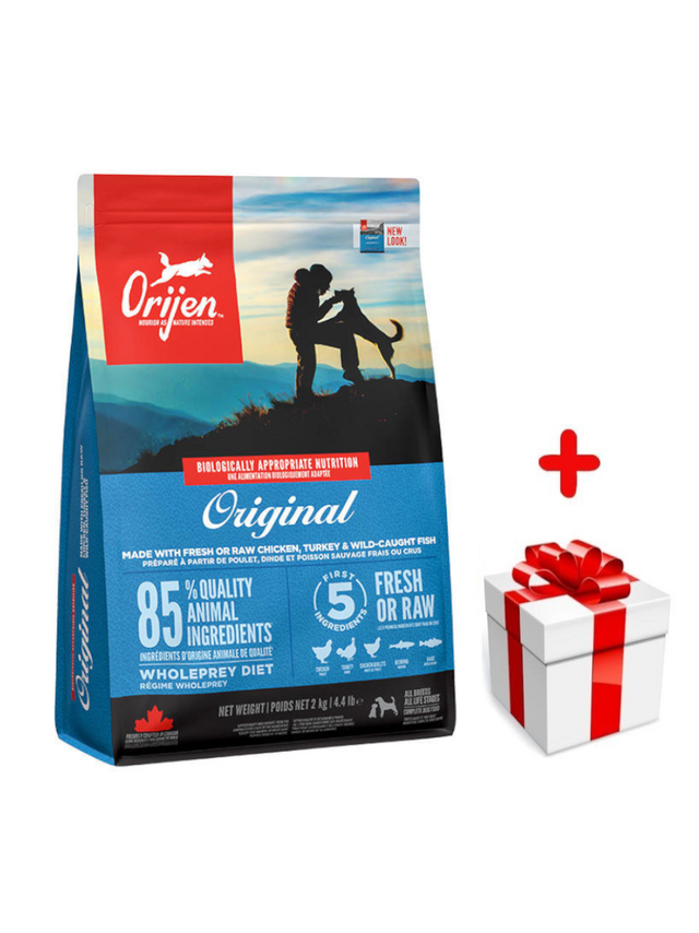 ORIJEN Original Dog 2kg + niespodzianka dla psa GRATIS!