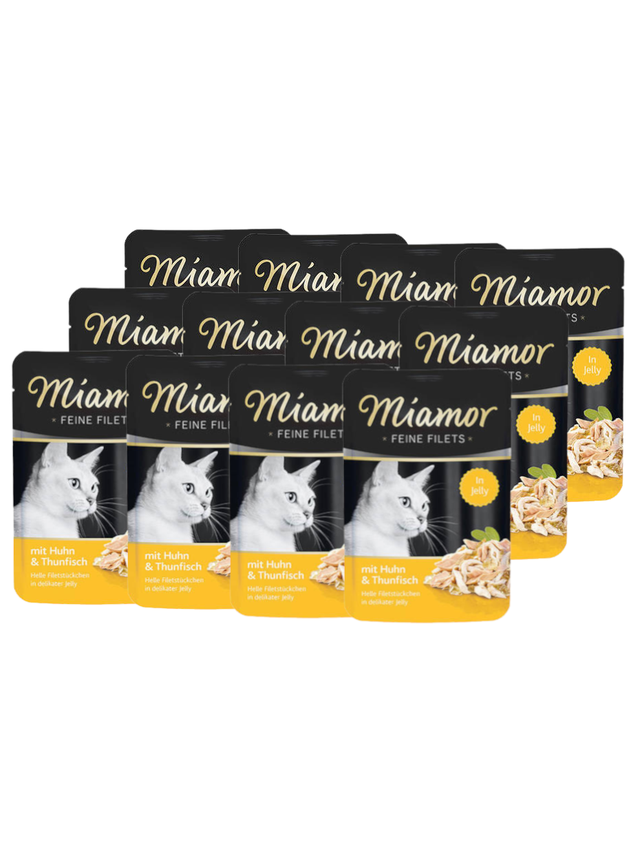 Miamor Feine Filets - mokra karma dla kota filety kurczaka z tuńczykiem 12x100g