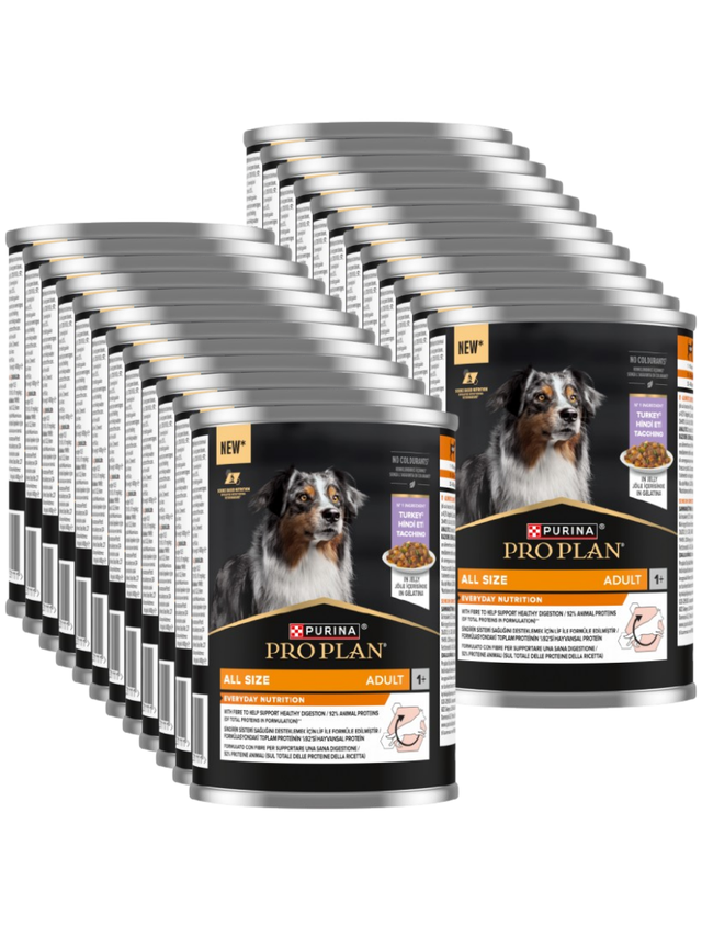 PRO PLAN Everyday Nutrition Adult Karma dla psów bogata w indyka w galaretce 24x400g