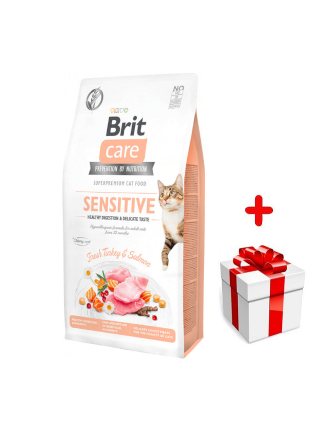 BRIT Care Cat Grain-Free Sensitive 400g + niespodzianka dla kota GRATIS!