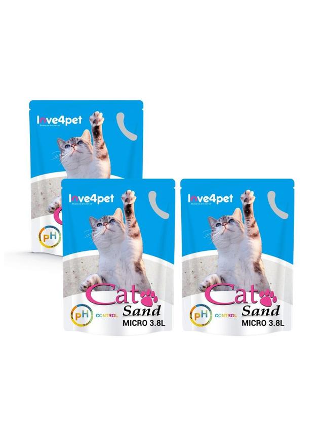 Żwirek Silikonowy dla Kota Cat Sand Micro - PH Control 3,8l  2+1 GRATIS!!! ( Zmienia kolor, aby sprawdzić wczesne oznaki choroby)