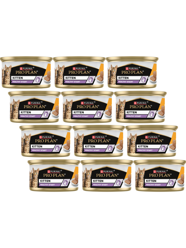 PRO PLAN Kitten Mus z Kurczakiem Mokra karma dla kociąt 12x85g