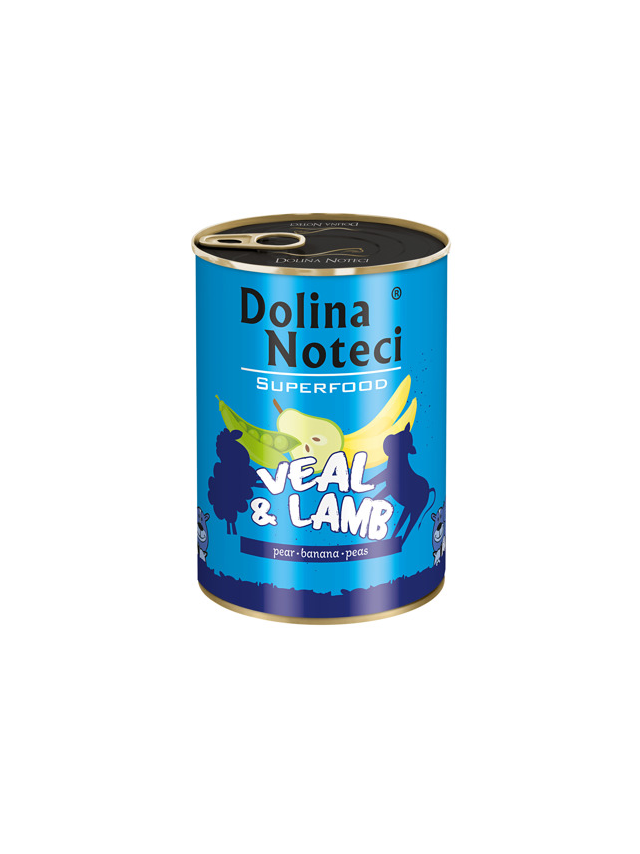 DOLINA NOTECI PREMIUM SUPERFOOD cielęcina i jagnięcina 400g