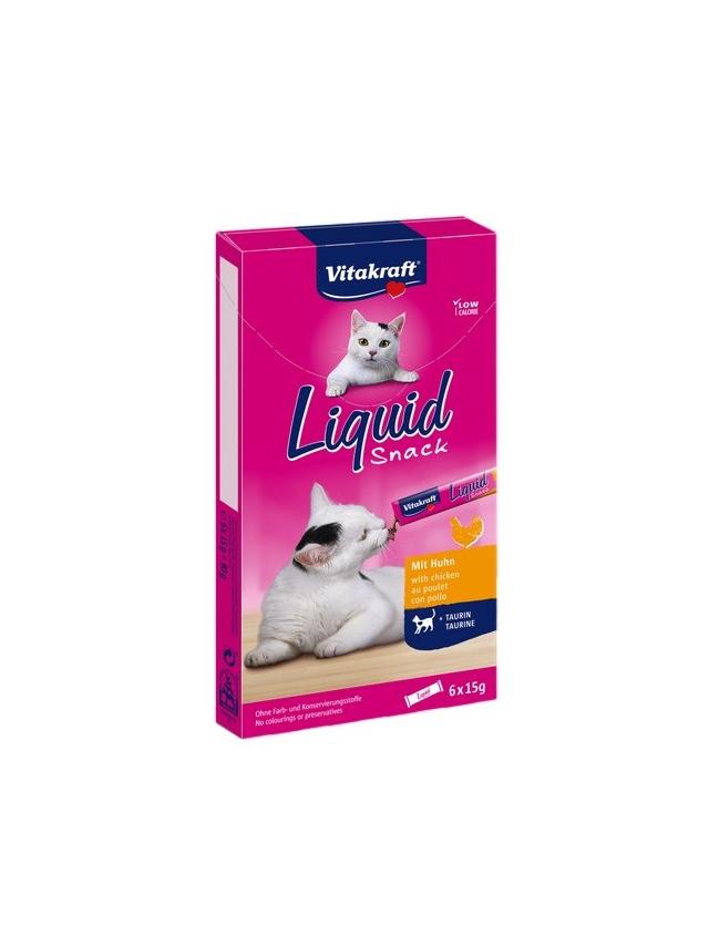 Vitakraft Cat Liquid-Snack z Kurczakiem 6x15g