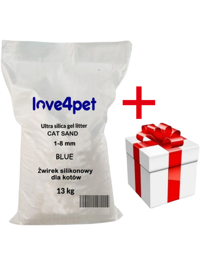 Żwirek Silikonowy dla Kota Cat Sand 13kg  + niespodzianka dla kota GRATIS!!!