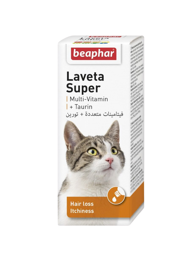 Beaphar LAVETA SUPER CAT 50ML - preparat poprawiający kondycję sierści dla kotów