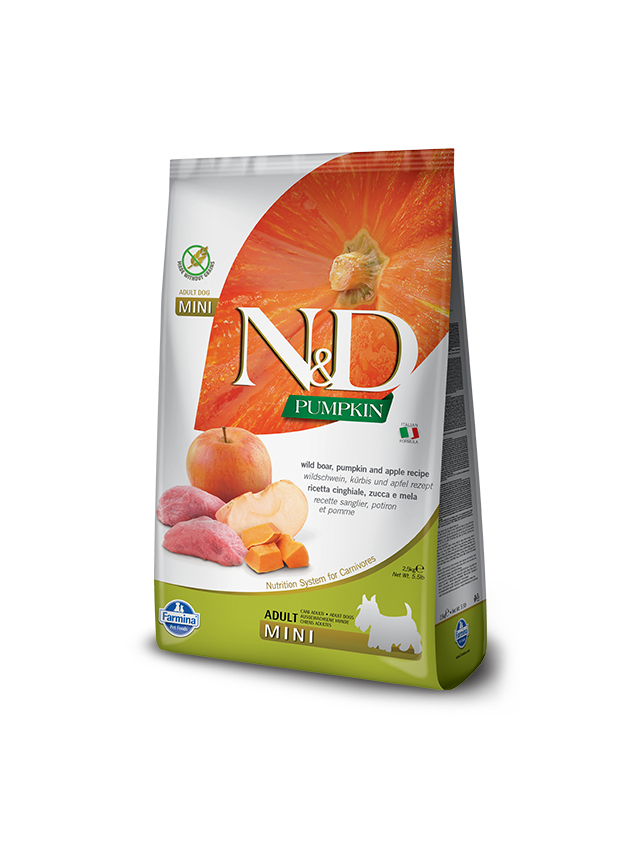 Farmina N&D Pumpkin Grain Free canine BOAR AND APPLE ADULT MINI 7kg