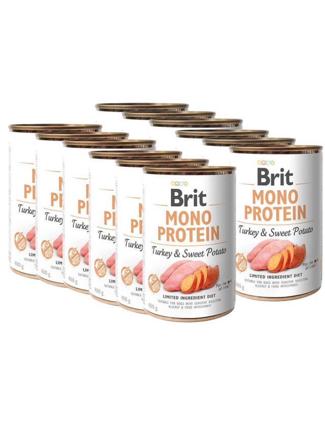 BRIT MONO PROTEIN TURKEY & SWEET POTATO 12x400g