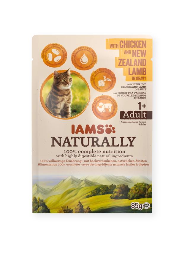 IAMS - Naturally z Kurczakiem i Jagnięciną nowozelandzką w sosie 85g