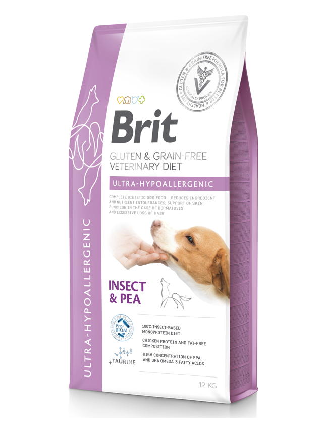 BRIT GF Veterinary Diets Dog Ultra-Hypoallergenic Insect 10.4kg / Opakowanie uszkodzone (9511)!!