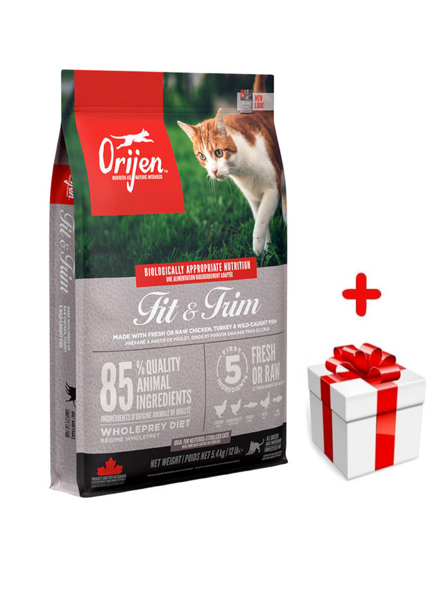 ORIJEN Fit & Trim Cat 5,4kg + niespodzianka dla kota