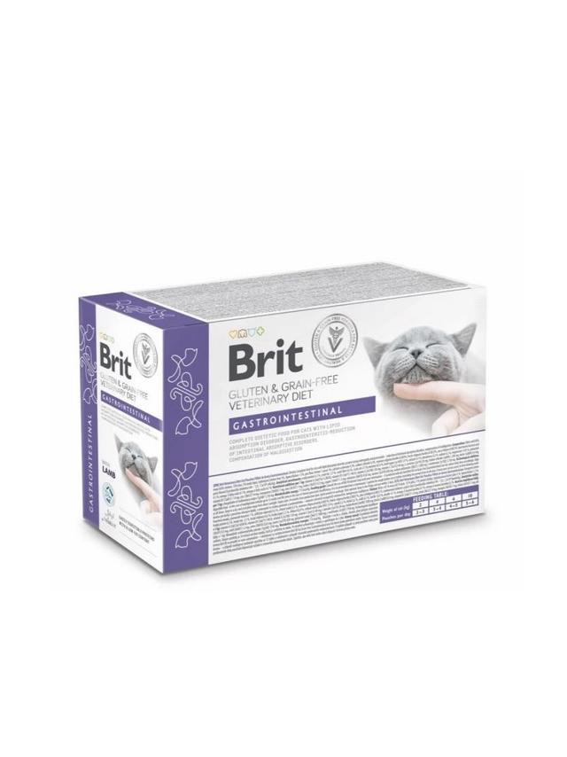 BRIT GF VET. CAT POUCH gastro 12x85g