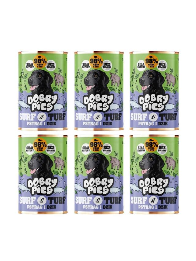 Dobry Pies Pstrąg i dzik 6x400g