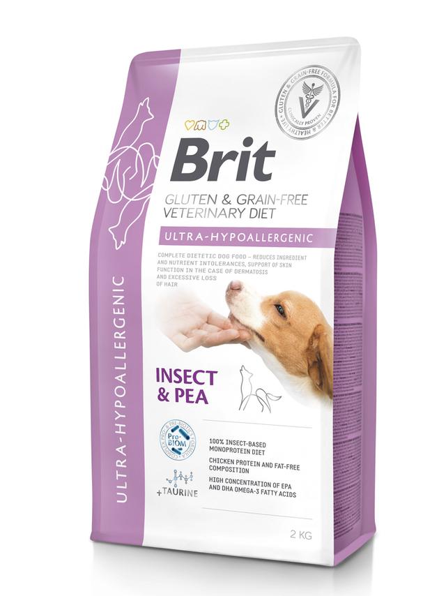 BRIT GF Veterinary Diets Dog Ultra-Hypoallergenic Insect 2kg