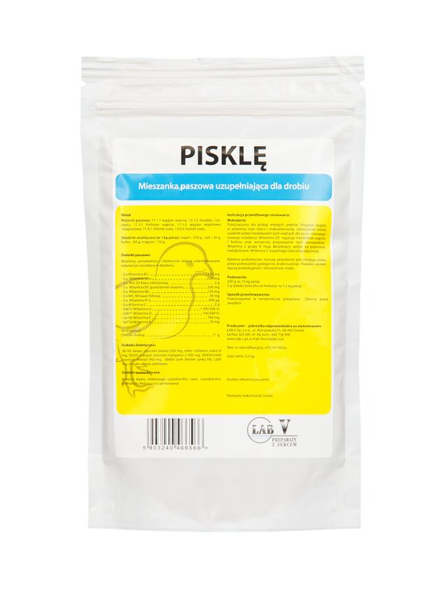 Lab-v Pisklę - Mieszanka Paszowa Uzupełniająca Dla Drobiu Na Wsparcie Wzrostu Piskląt 0,5kg