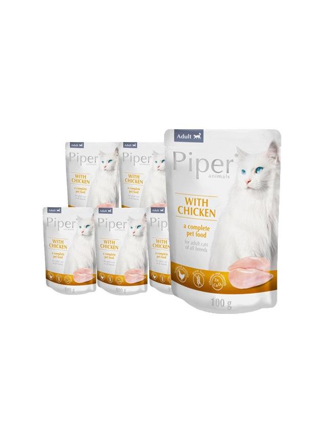 DOLINA NOTECI Piper dla kota z kurczakiem 10x100g (saszetka)