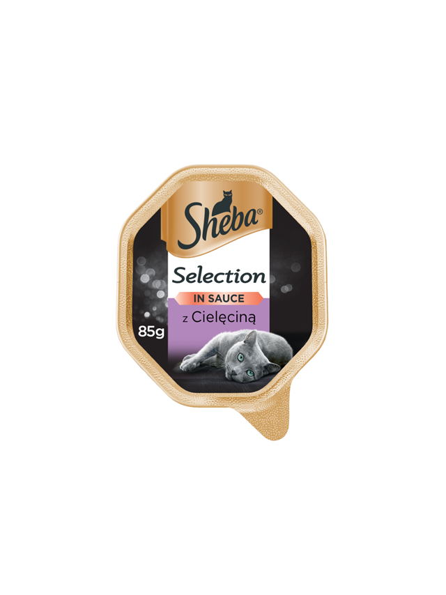 SHEBA® Selection 22x85g z Cielęciną - mokra karma dla kotów w sosie