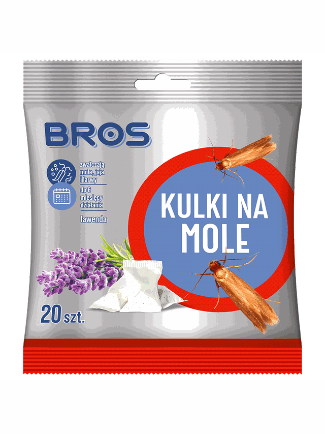 BROS Kulki na mole - lawenda 20szt.