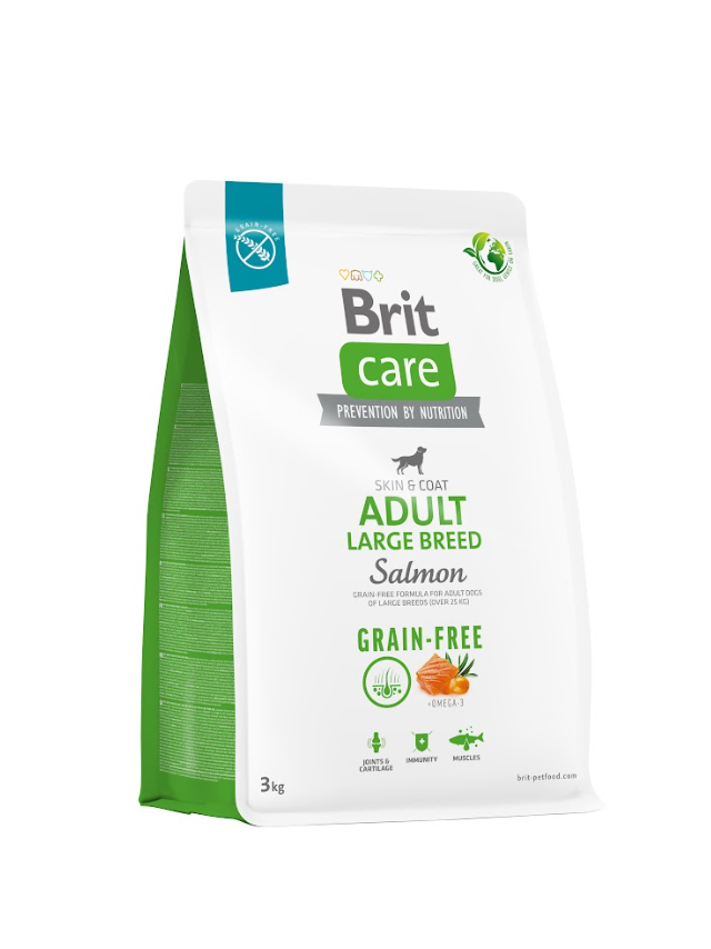 BRIT CARE Dog Grain-free Adult Large Breed Salmon 3kg