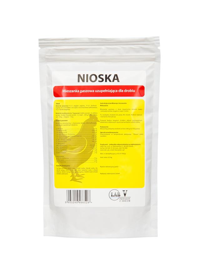 Lab-v Nioska - Mieszanka Paszowa Uzupełniająca Dla Drobiu Na Poprawę Nieśności 1kg