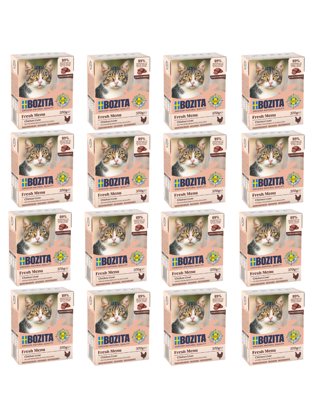 BOZITA Cat Wątróbka Drobiowa w sosie  16x370g