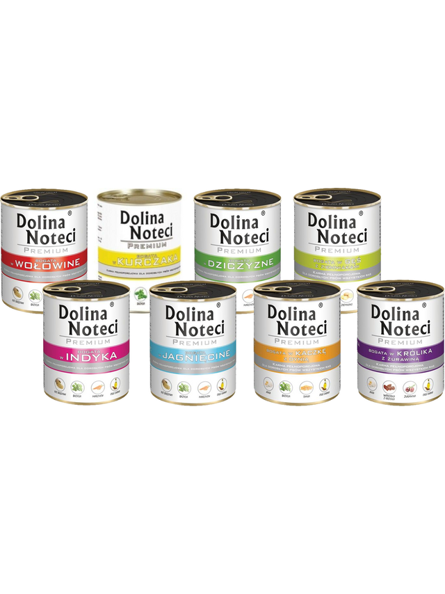 Dolina Noteci PREMIUM mix smaków bez ryb 12x400g