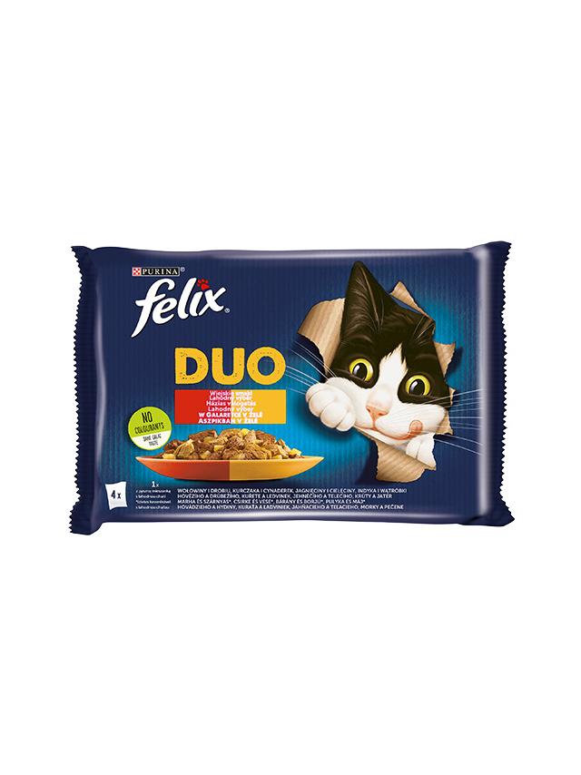 FELIX Duo Wiejskie Smaki w galaretce 4x85g