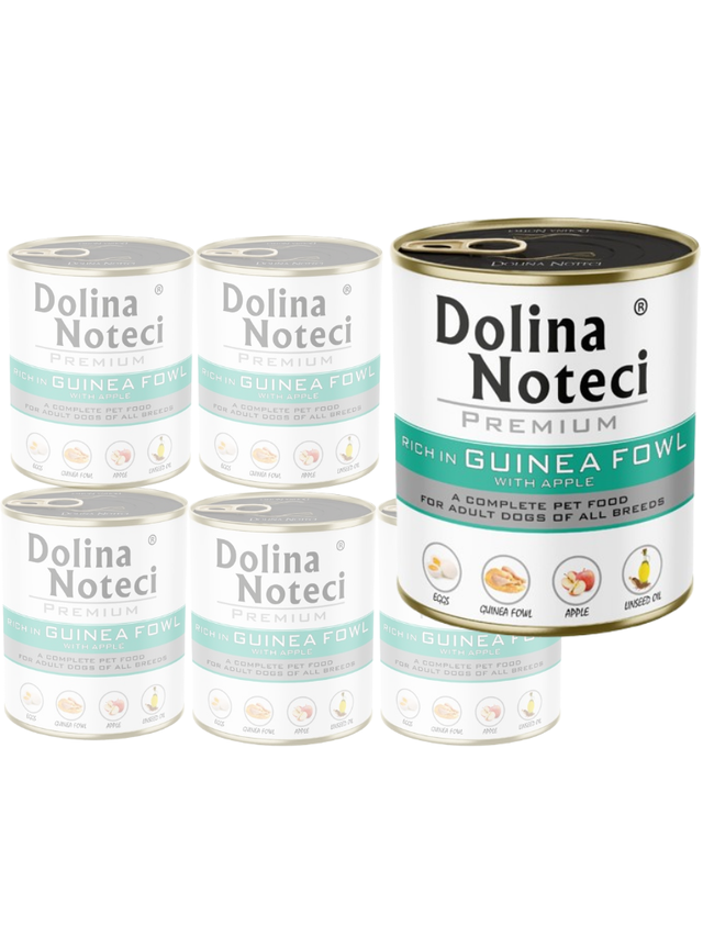 Dolina Noteci PREMIUM bogata w perliczkę z jabłkiem 30x800g