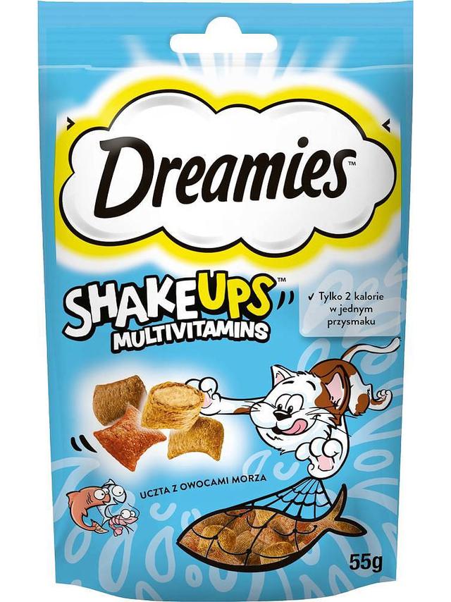 DREAMIES ShakeUps Multivitamins owoce morza 55g