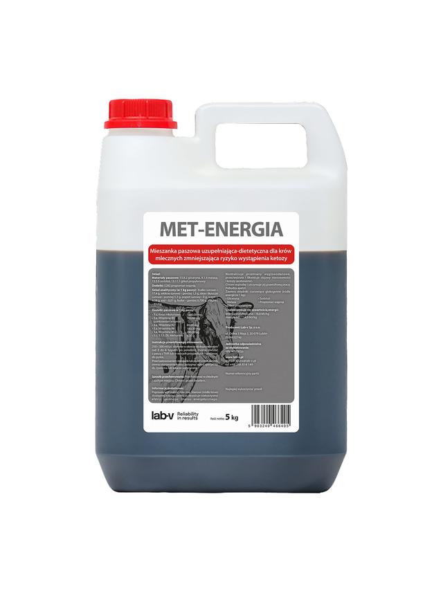 Lab-v Met-Energia - Mieszanka Paszowa Uzupełniająco-Dietetyczna Dla Krów Mlecznych Zmniejszająca Ryzyko Wystąpienia Ketozy 20kg