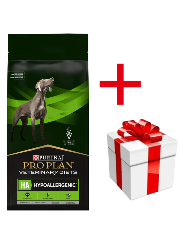 PRO PLAN Veterinary Diets  HA Hypoallergenic Karma sucha dla psa 11kg + niespodzianka dla psa GRATIS!
