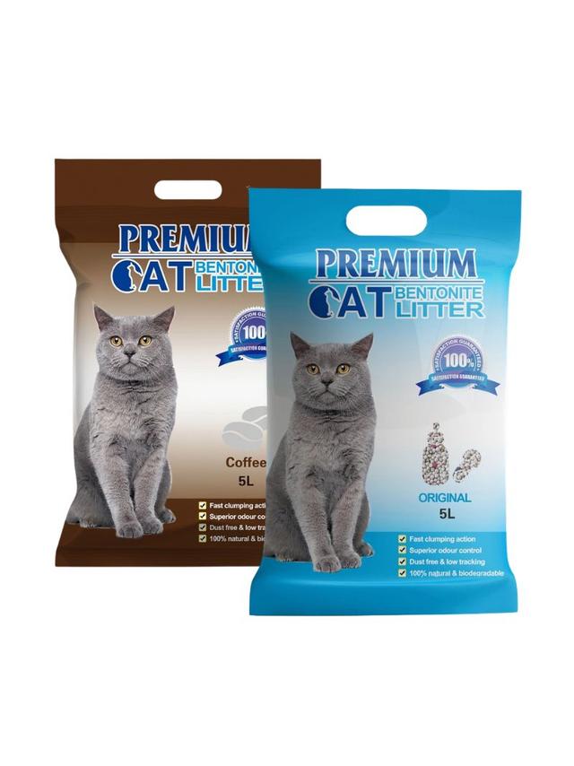 Premium Cat Żwirek Bentonitowy Zbrylający - Mix 2x5L