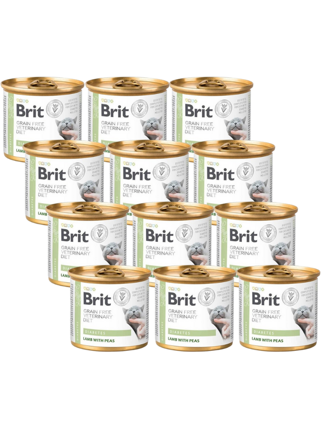 Brit Grain Free Veterinary Diet Cat Diabetes 12x200g