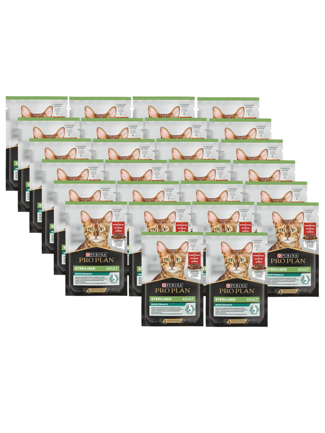 Purina Pro Plan Sterilised z wołowiną dla kota 26x85g