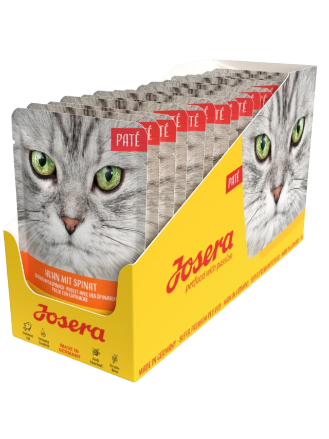 Josera Pate Kurczak ze szpinakiem 16x85g