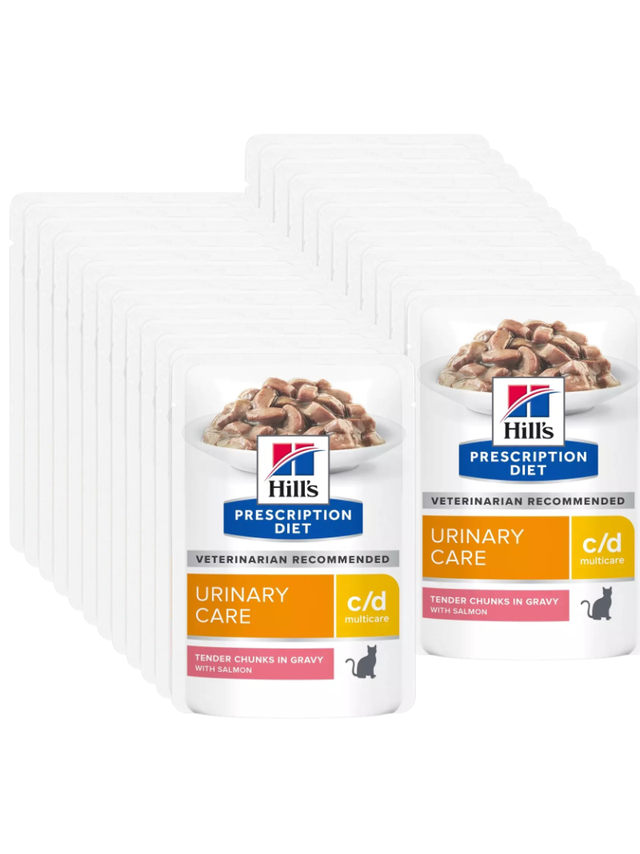 HILL'S PD Prescription Diet Feline c/d Salmon 24x85g saszetka