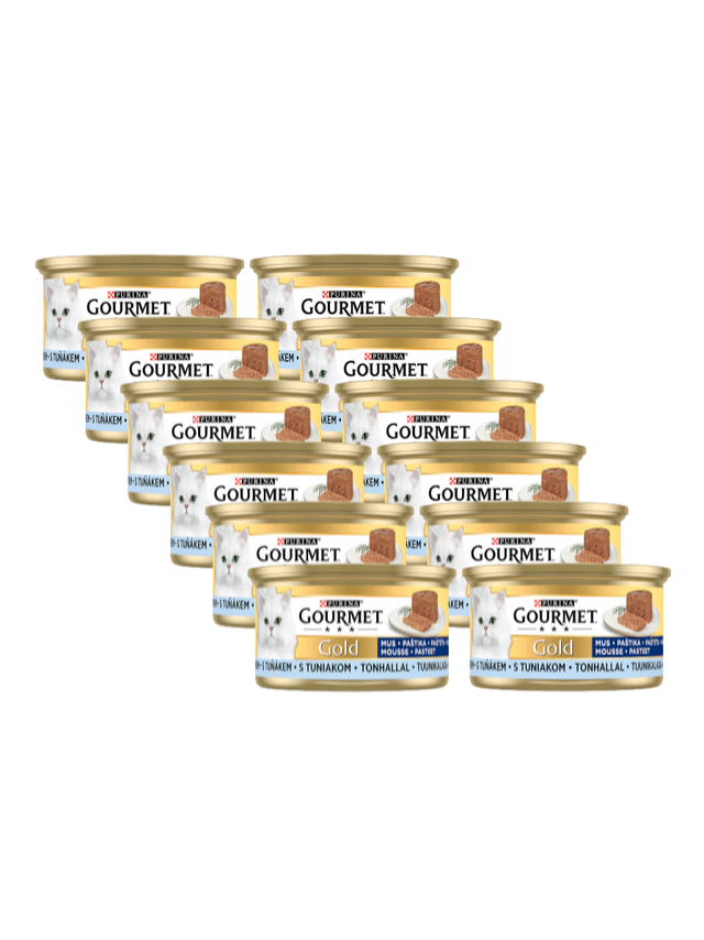 Purina Gourmet Gold mus z tuńczykiem 12x85g
