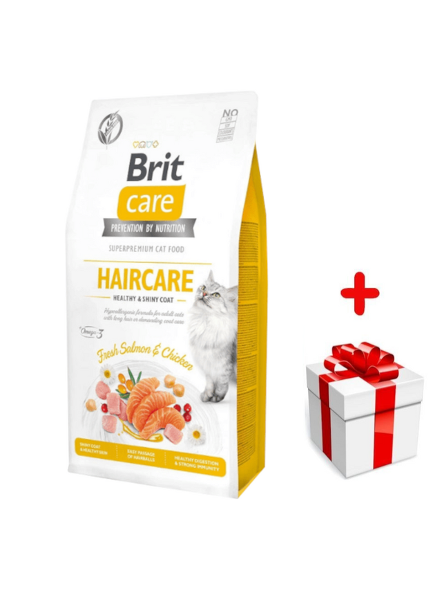 BRIT Care Cat  Grain-Free Haircare 2kg + niespodzianka dla kota GRATIS!