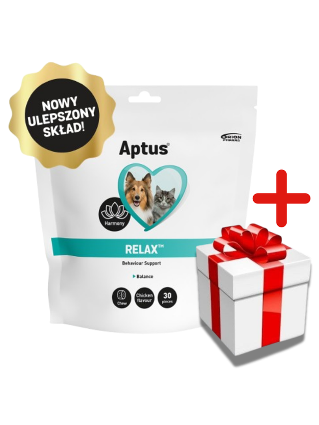 Aptus-Relax kęsy 30 sztuk + NIESPODZIANKA DLA PSA GRATIS!!